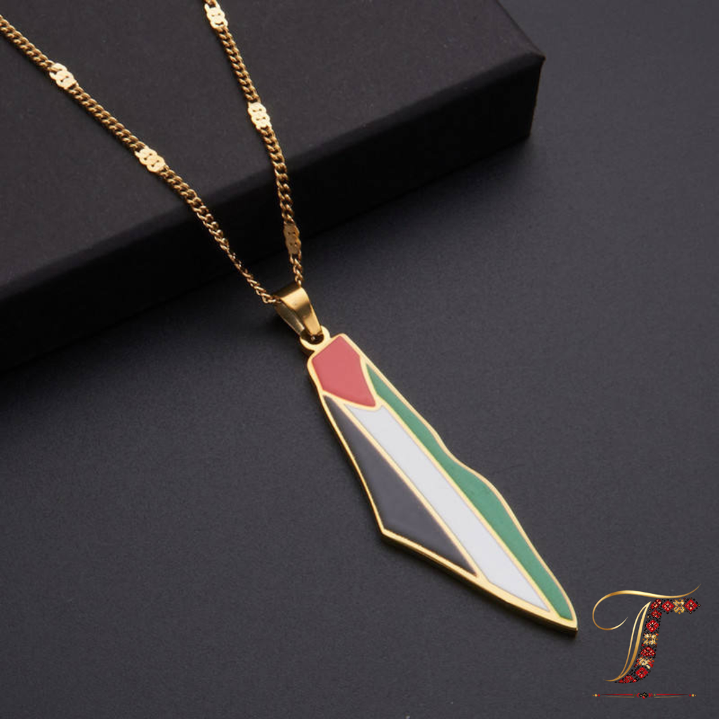 Collier Palestine – Acier Inoxydable